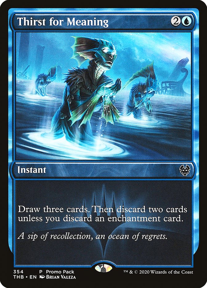 Thirst for Meaning (Promo Pack) [Theros Beyond Death Promos] | Exor Games Truro