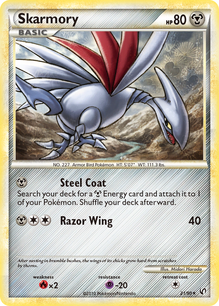 Skarmory (21/90) [HeartGold & SoulSilver: Undaunted] | Exor Games Truro