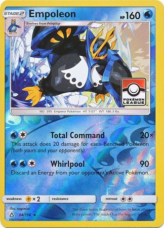 Empoleon (34/156) (League Promo) [Sun & Moon: Ultra Prism] | Exor Games Truro