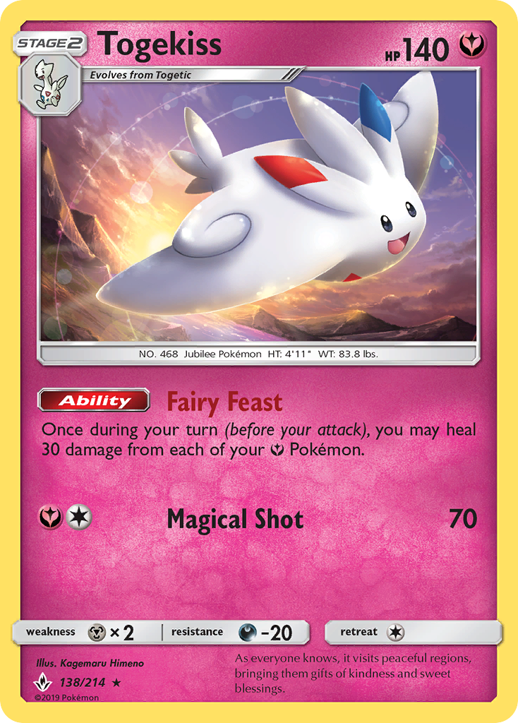 Togekiss (138/214) [Sun & Moon: Unbroken Bonds] | Exor Games Truro