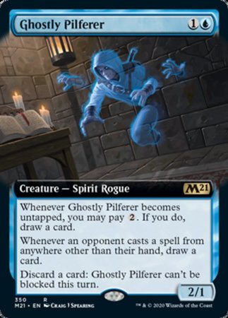 Ghostly Pilferer (Extended Art) [Core Set 2021] | Exor Games Truro