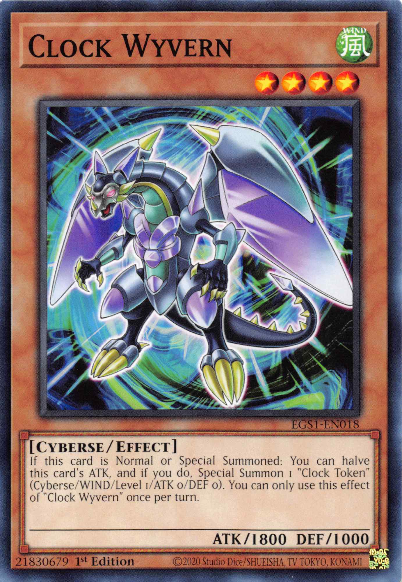 Clock Wyvern [EGS1-EN018] Common | Exor Games Truro