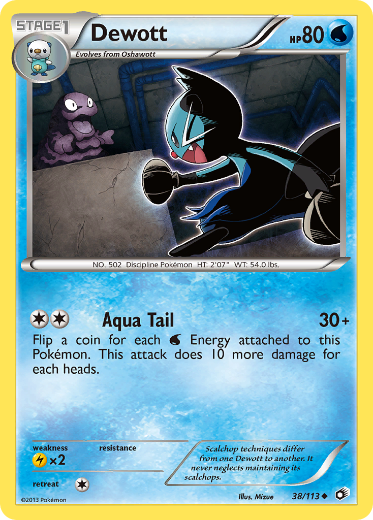 Dewott (38/113) [Black & White: Legendary Treasures] | Exor Games Truro