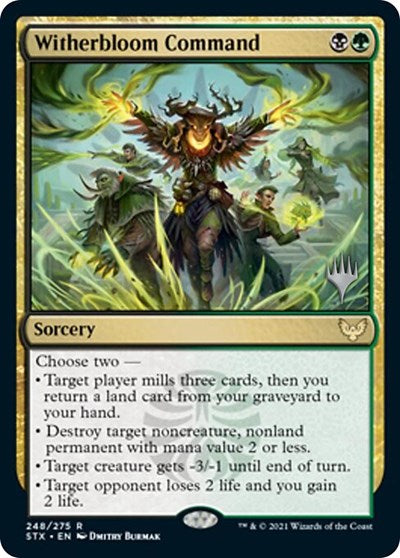 Witherbloom Command (Promo Pack) [Strixhaven: School of Mages Promos] | Exor Games Truro