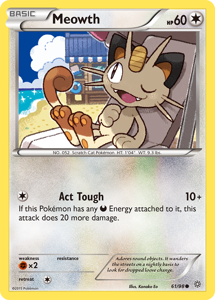 Meowth (61/98) [XY: Ancient Origins] | Exor Games Truro