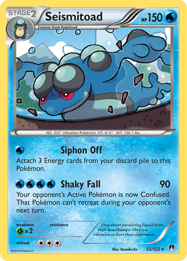 Seismitoad (35/122) [XY: BREAKpoint] | Exor Games Truro