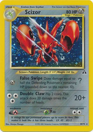 Scizor (10/75) [Neo Discovery Unlimited] | Exor Games Truro