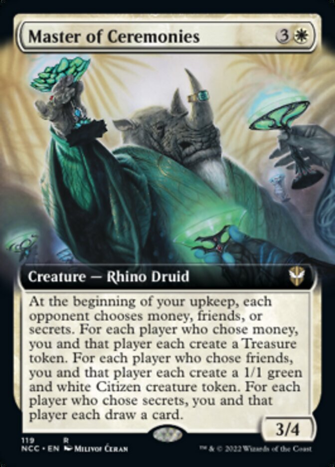 Master of Ceremonies (Extended Art) [Streets of New Capenna Commander] | Exor Games Truro