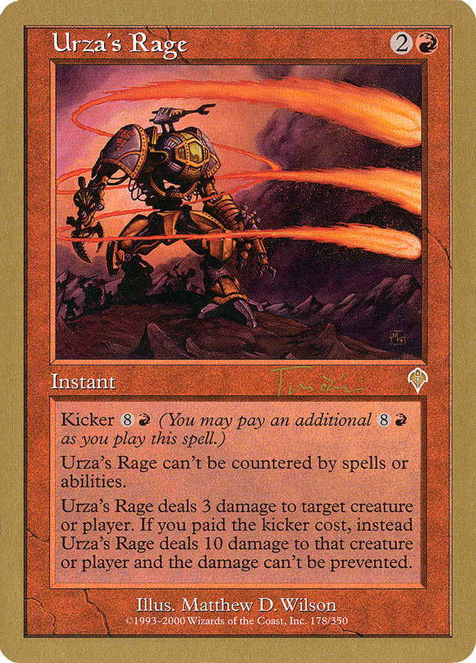 Urza's Rage (Jan Tomcani) [World Championship Decks 2001] | Exor Games Truro