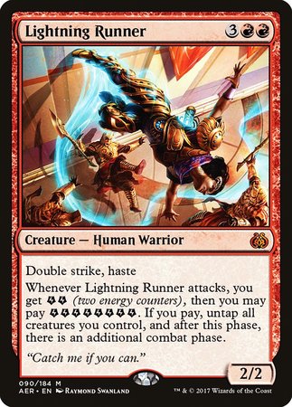 Lightning Runner [Aether Revolt] | Exor Games Truro