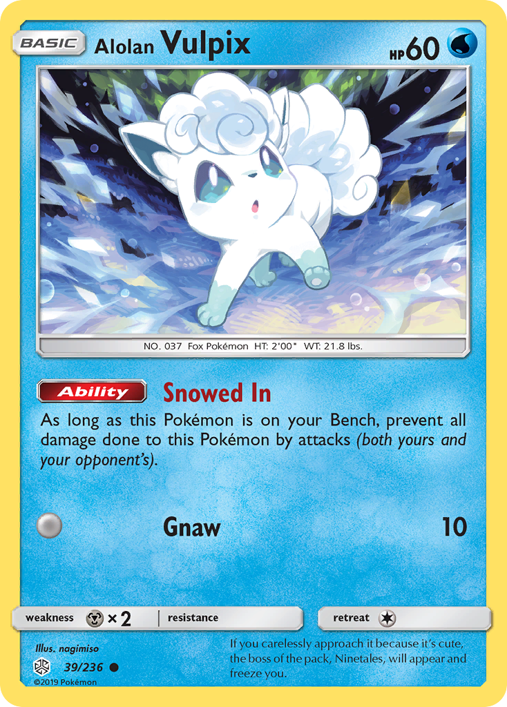 Alolan Vulpix (39/236) [Sun & Moon: Cosmic Eclipse] | Exor Games Truro