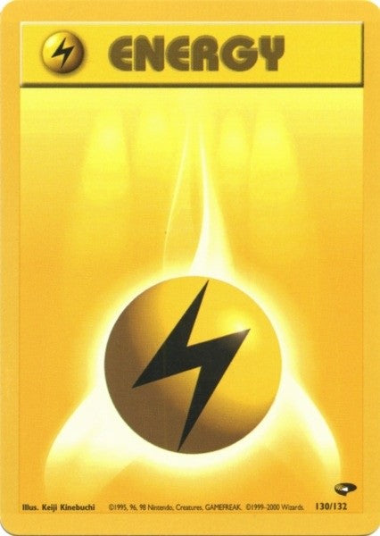 Lightning Energy (130/132) [Gym Challenge Unlimited] | Exor Games Truro