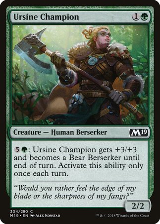 Ursine Champion [Core Set 2019] | Exor Games Truro