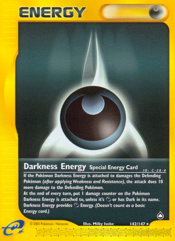 Darkness Energy (142/147) [Aquapolis] | Exor Games Truro