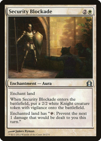 Security Blockade [Return to Ravnica] | Exor Games Truro