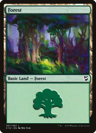 Forest (307) [Commander 2018] | Exor Games Truro