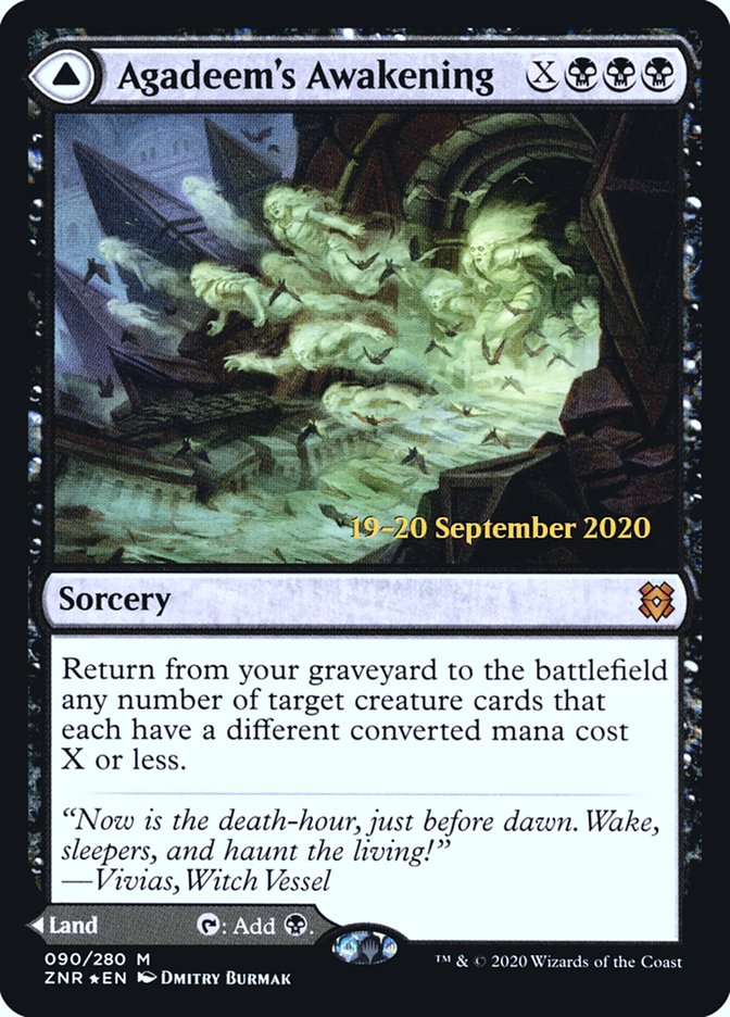 Agadeem's Awakening // Agadeem, the Undercrypt  [Zendikar Rising Prerelease Promos] | Exor Games Truro