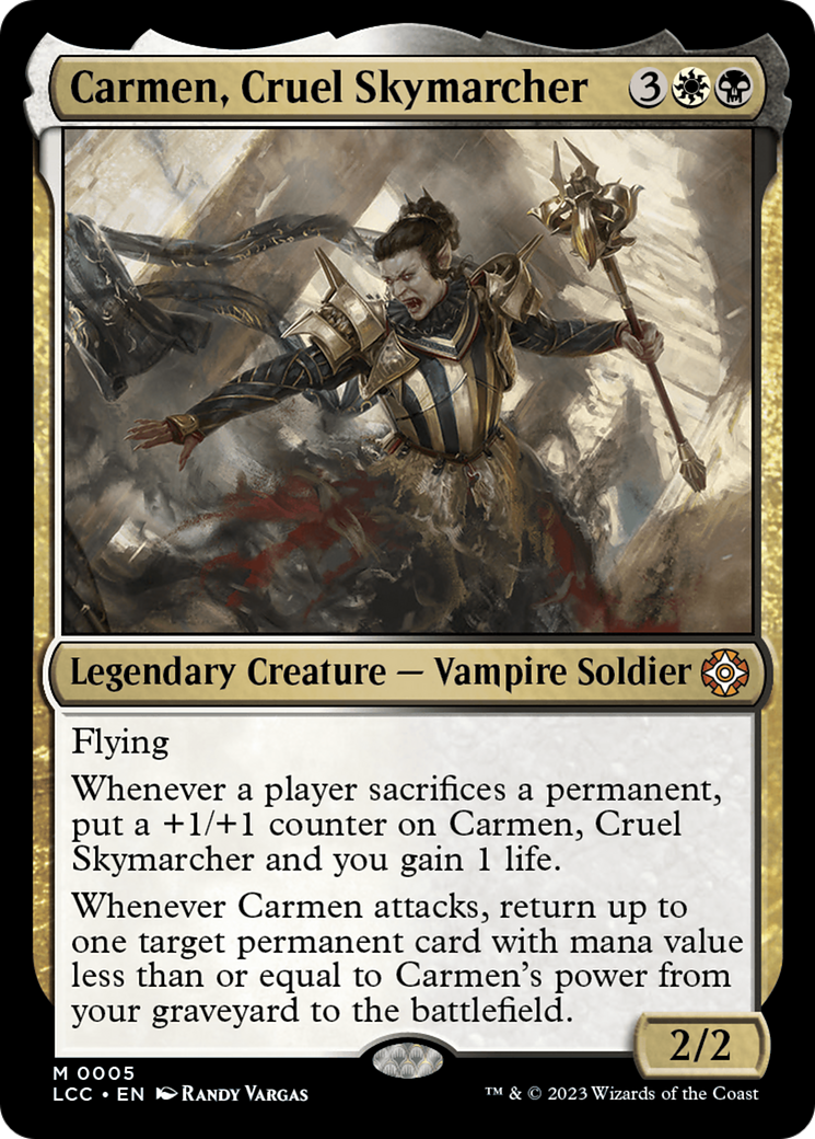 Carmen, Cruel Skymarcher [The Lost Caverns of Ixalan Commander] | Exor Games Truro