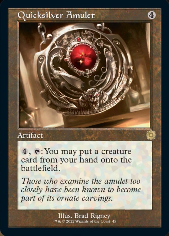 Quicksilver Amulet (Retro) [The Brothers' War Retro Artifacts] | Exor Games Truro