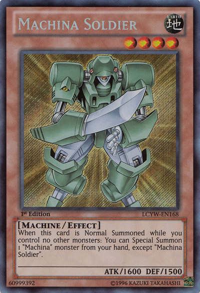 Machina Soldier [LCYW-EN168] Secret Rare | Exor Games Truro