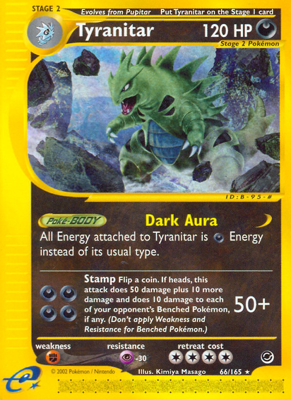 Tyranitar (66/165) [Expedition: Base Set] | Exor Games Truro