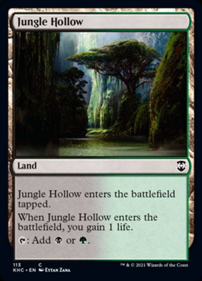 Jungle Hollow [Kaldheim Commander] | Exor Games Truro