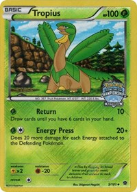 Tropius (5/101) (National Championship Staff Promo) [Black & White: Plasma Blast] | Exor Games Truro