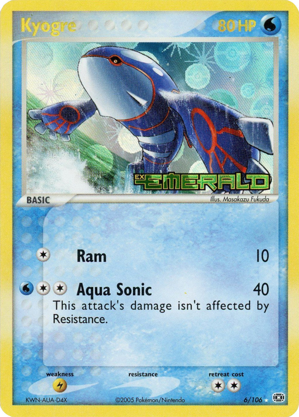 Kyogre (6/106) (Stamped) [EX: Emerald] | Exor Games Truro