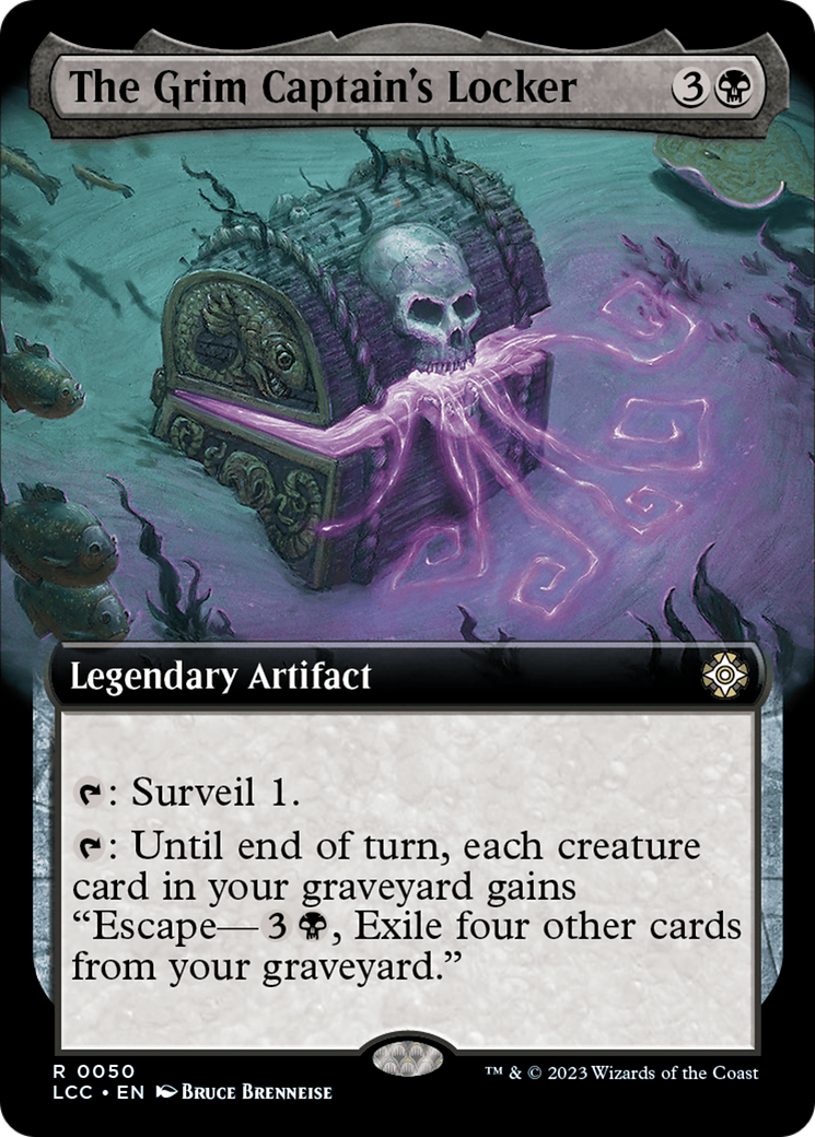 The Grim Captain's Locker (Extended Art) [The Lost Caverns of Ixalan Commander] | Exor Games Truro