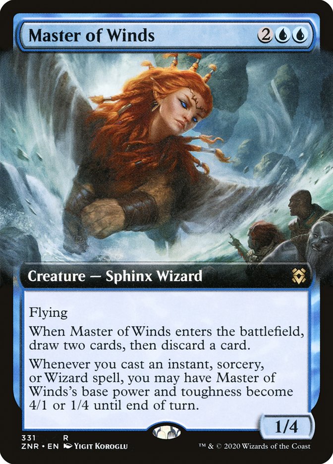 Master of Winds (Extended Art) [Zendikar Rising] | Exor Games Truro