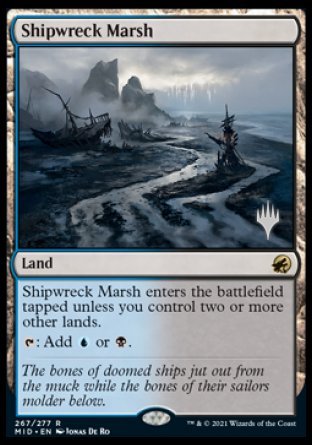 Shipwreck Marsh (Promo Pack) [Innistrad: Midnight Hunt Promos] | Exor Games Truro