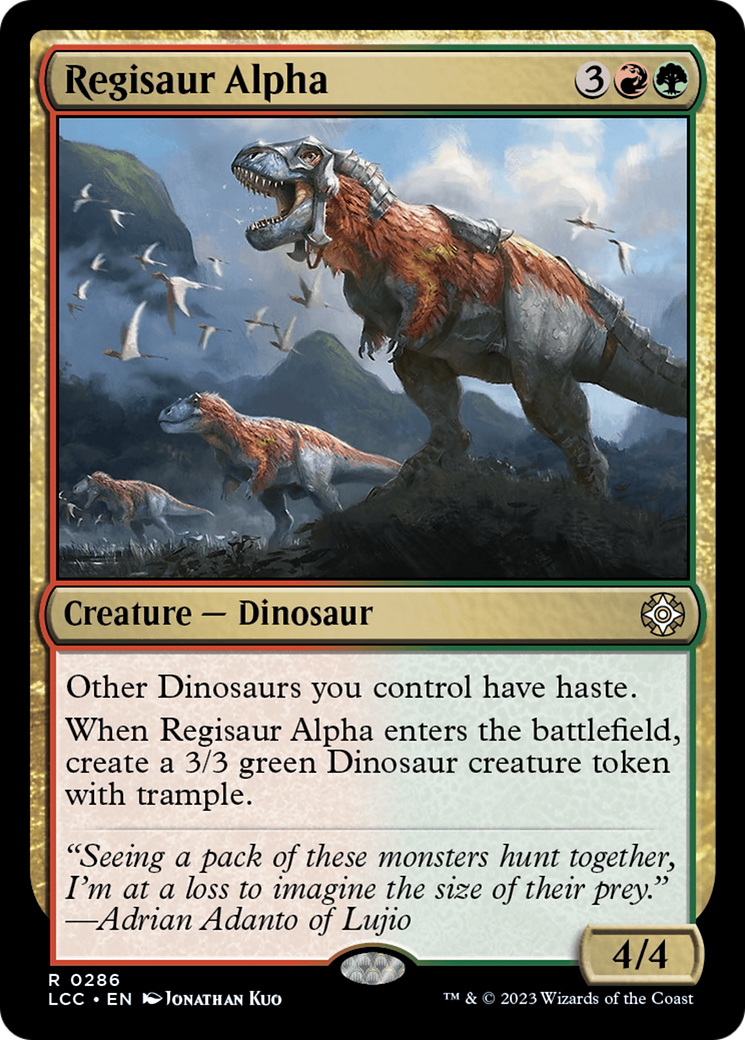 Regisaur Alpha [The Lost Caverns of Ixalan Commander] | Exor Games Truro