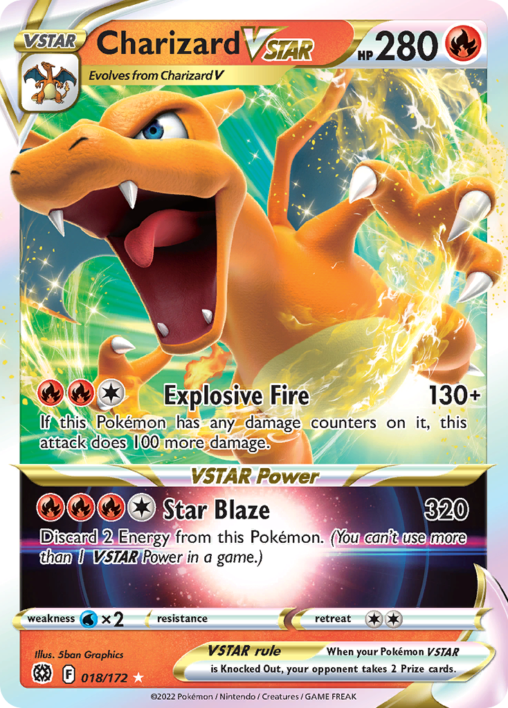 Charizard VSTAR (018/172) (Jumbo Card) [Sword & Shield: Brilliant Stars] | Exor Games Truro