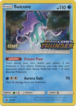 Suicune (SM149) (Staff Prerelease Promo) [Sun & Moon: Black Star Promos] | Exor Games Truro