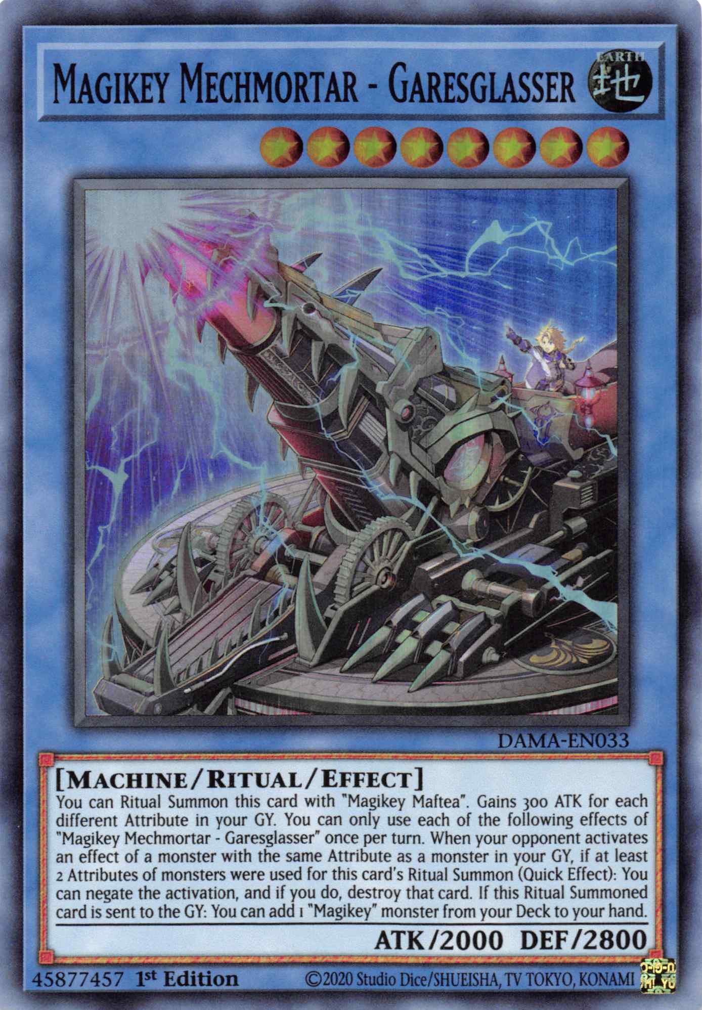 Magikey Mechmortar - Garesglasser [DAMA-EN033] Super Rare | Exor Games Truro