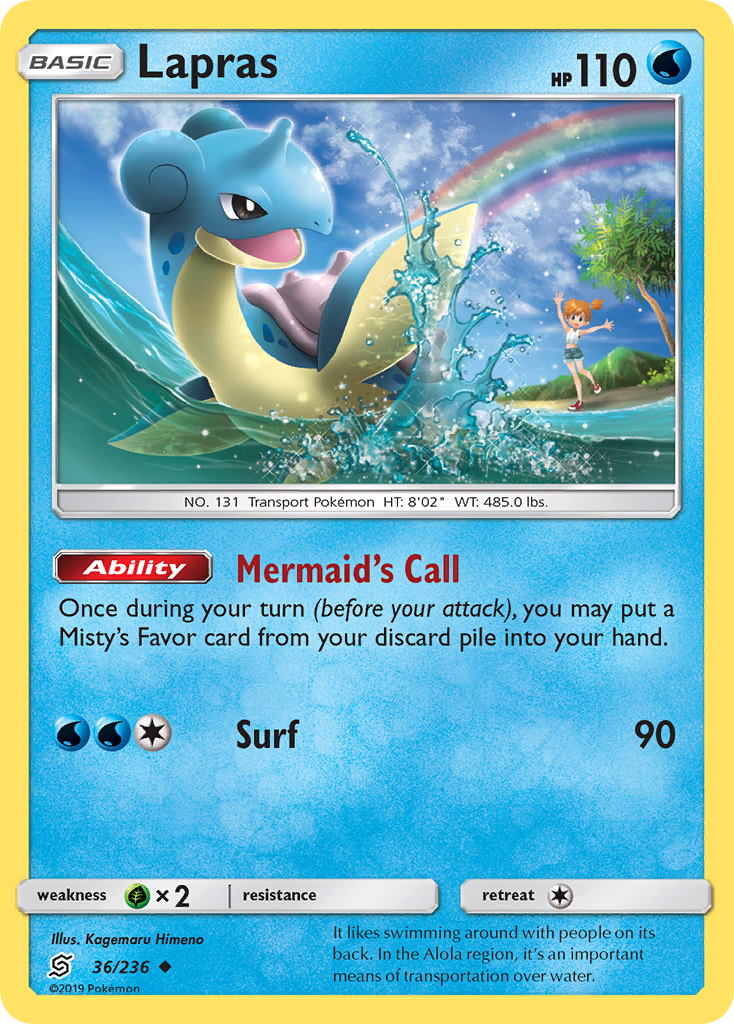 Lapras (36/236) [Sun & Moon: Unified Minds] | Exor Games Truro