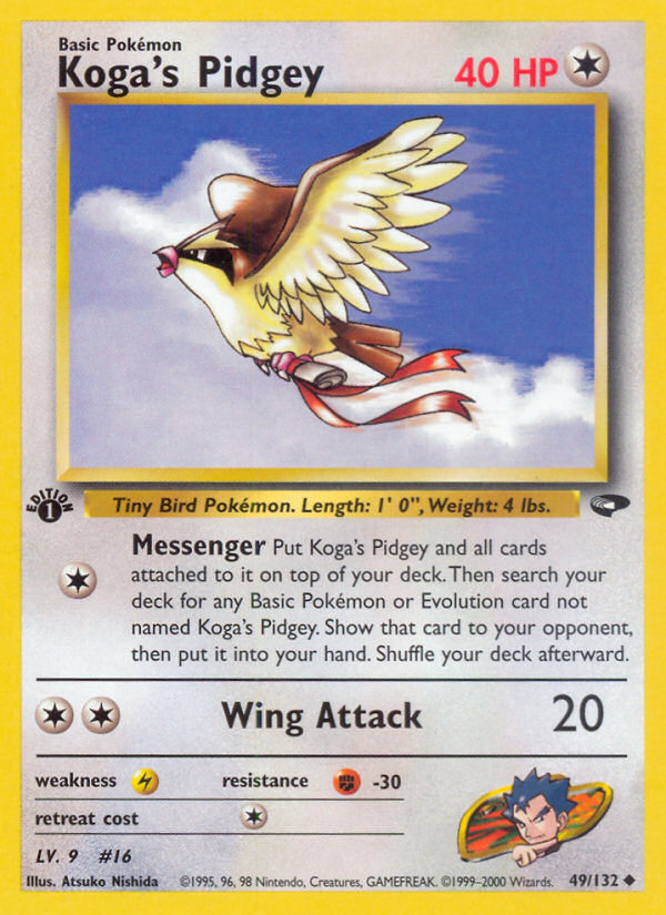 Koga's Pidgey (49/132) [Gym Challenge 1st Edition] | Exor Games Truro