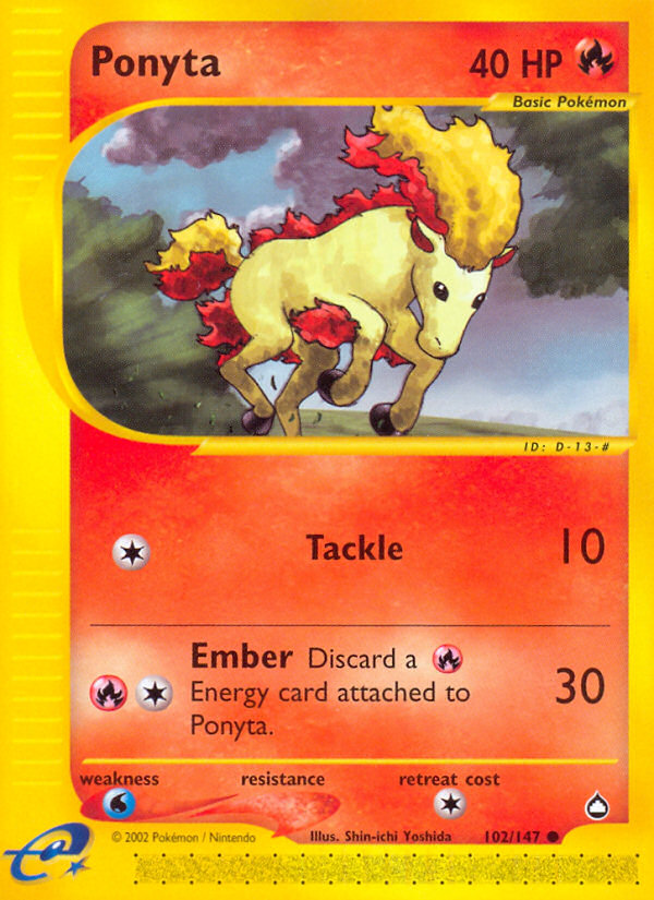 Ponyta (102/147) [Aquapolis] | Exor Games Truro