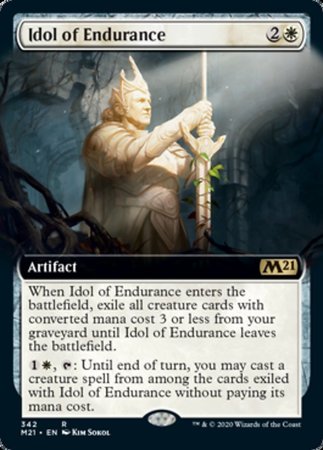 Idol of Endurance (Extended Art) [Core Set 2021] | Exor Games Truro