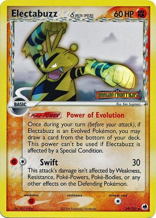 Electabuzz (29/101) (Delta Species) (Stamped) [EX: Dragon Frontiers] | Exor Games Truro