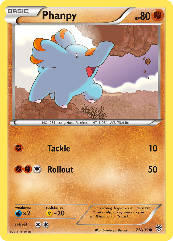 Phanpy (71/135) [Black & White: Plasma Storm] | Exor Games Truro