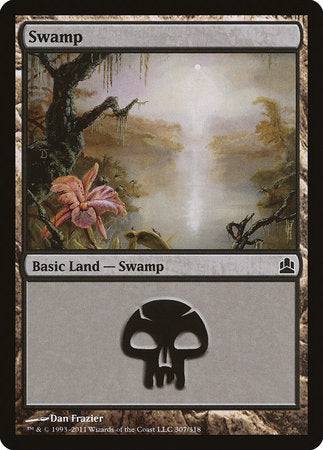 Swamp (307) [Commander 2011] | Exor Games Truro