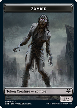 Zombie // Human Soldier Double-Sided Token [Game Night: Free-for-All Tokens] | Exor Games Truro