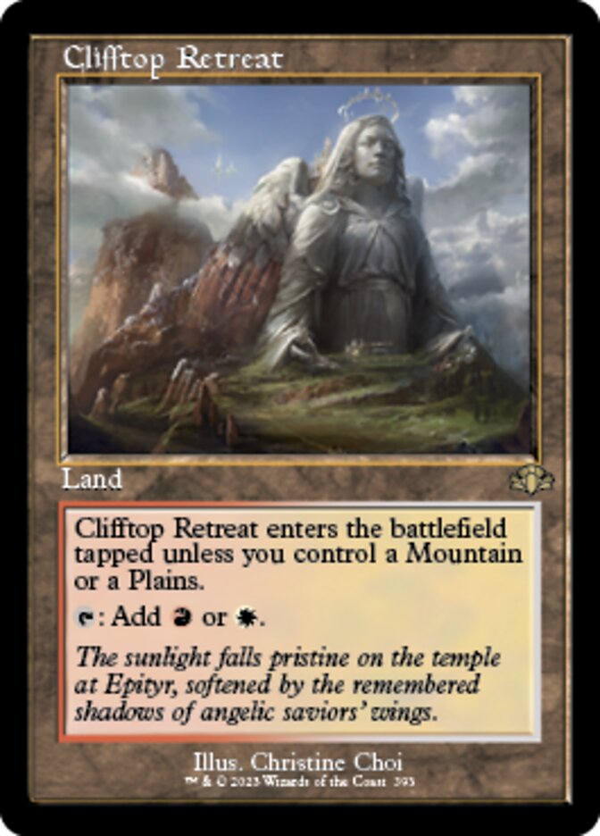 Clifftop Retreat (Retro) [Dominaria Remastered] | Exor Games Truro