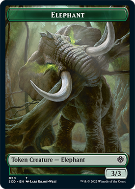 Elephant // Thopter Double-Sided Token [Starter Commander Decks] | Exor Games Truro