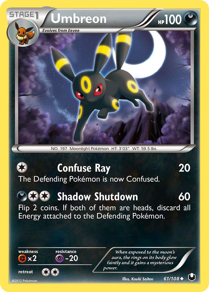 Umbreon (61/108) [Black & White: Dark Explorers] | Exor Games Truro