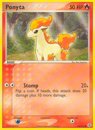 Ponyta (76/112) [EX: FireRed & LeafGreen] | Exor Games Truro