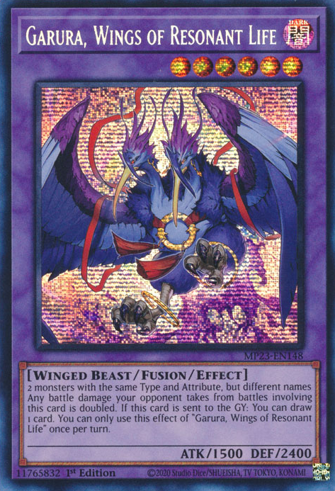 Garura, Wings of Resonant Life [MP23-EN148] Prismatic Secret Rare | Exor Games Truro