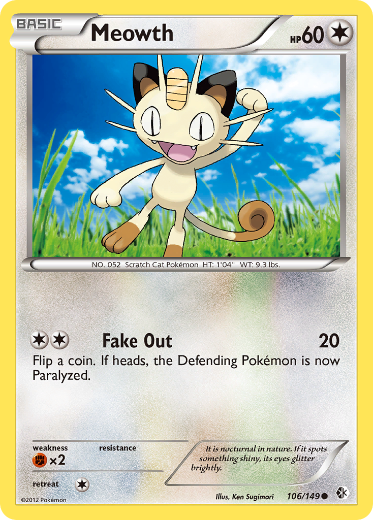 Meowth (106/149) [Black & White: Boundaries Crossed] | Exor Games Truro