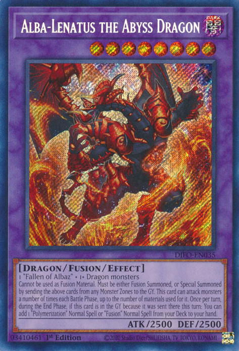 Alba-Lenatus the Abyss Dragon [DIFO-EN035] Secret Rare | Exor Games Truro